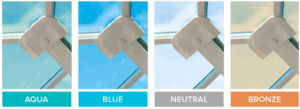 Diagram of glass finishes